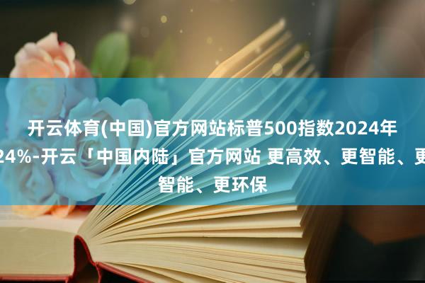 开云体育(中国)官方网站标普500指数2024年涨约24%-开云「中国内陆」官方网站 更高效、更智能、更环保